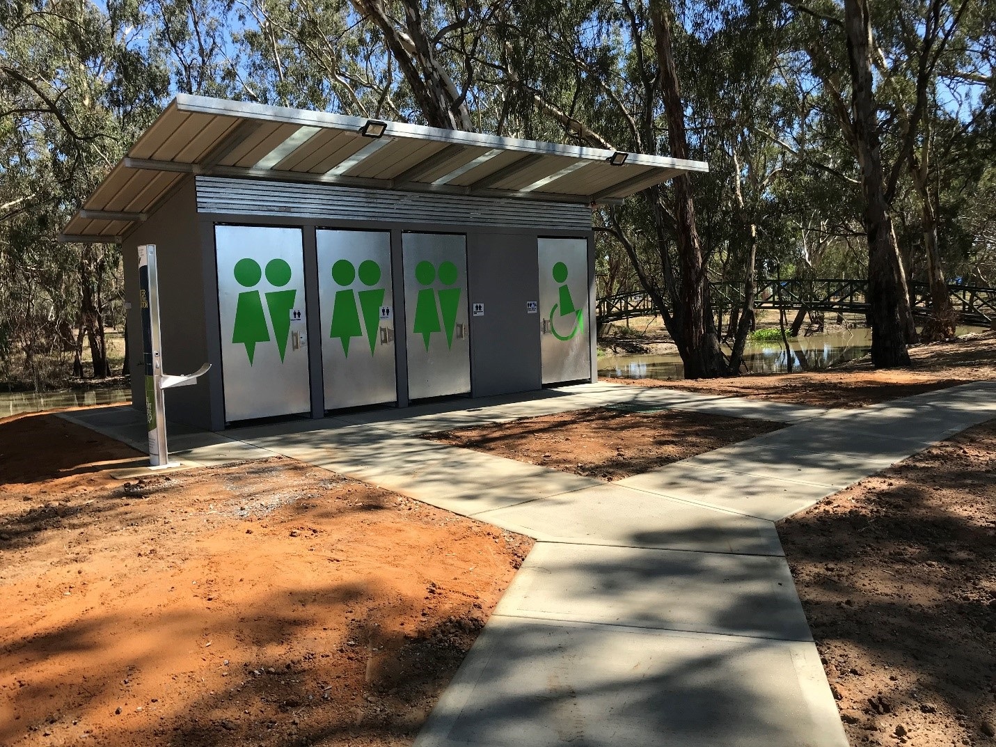 Yarrawonga Showgrounds upgraded public toilet facility Moira Shire