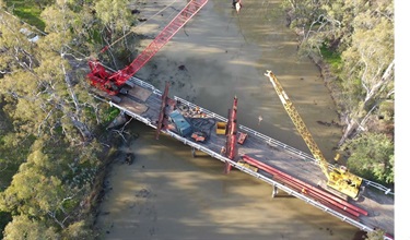 Wrights Bridge aerial - progress