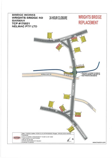 Wrights Bridge Closure - traffic management plan