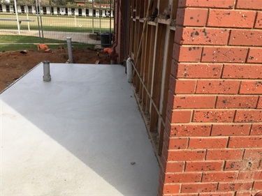 Wunghnu Bowls Club - slab laid for accessible toilet