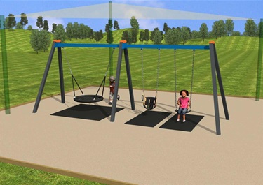 Levings Park Activity swings